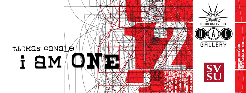 thomas canale i am one banner with numbers 1, 2, 3